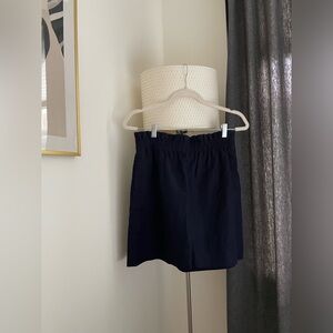 Jcrew navy blue cinched waist skirt (size 4)